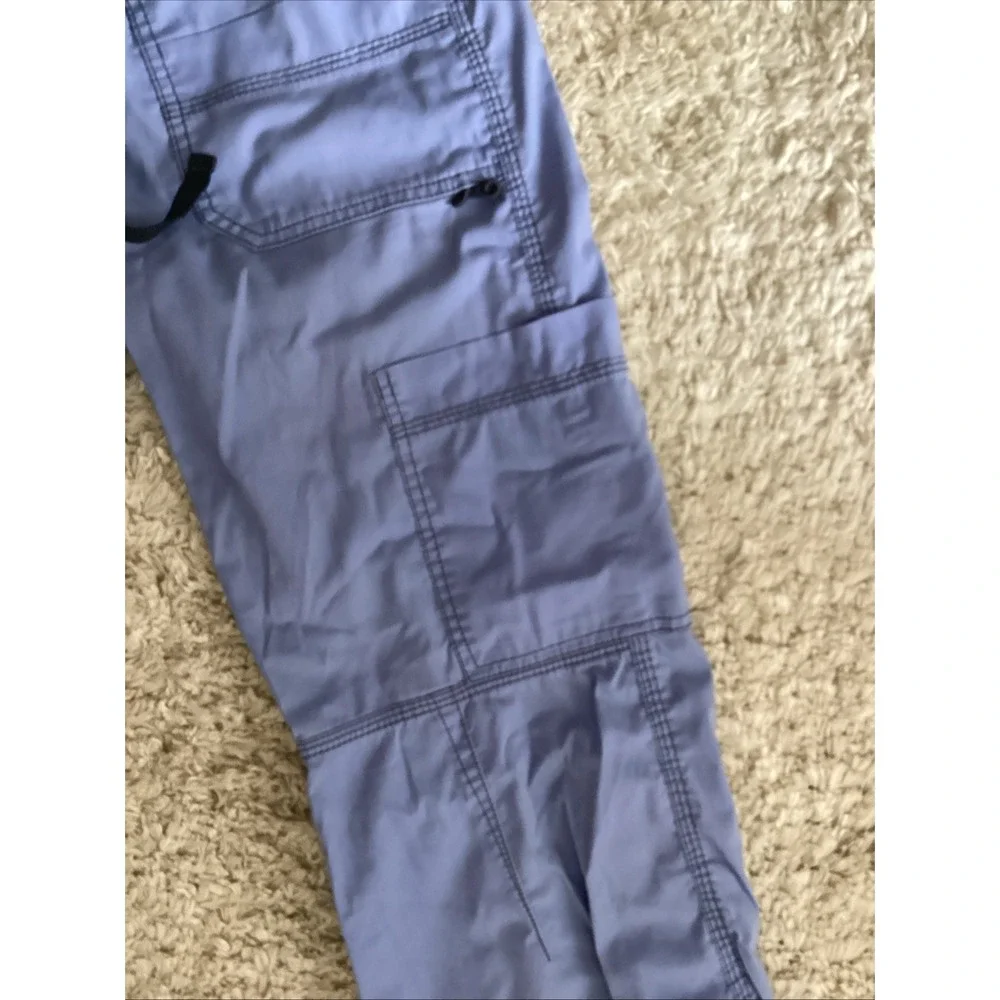 Dickies Cargo Scrub Pants XS Utility Pockets Blue Medical